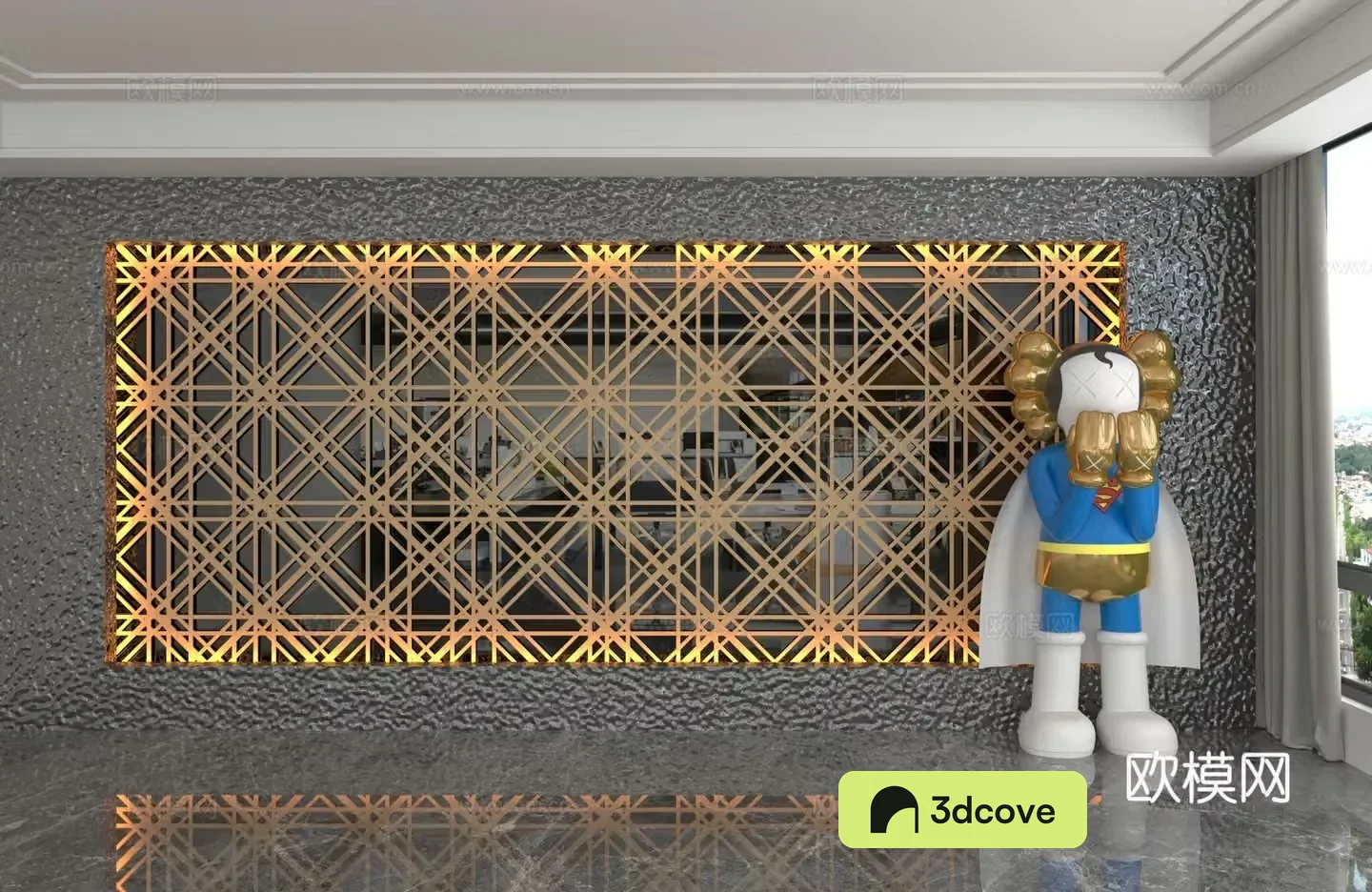 Modern background wall