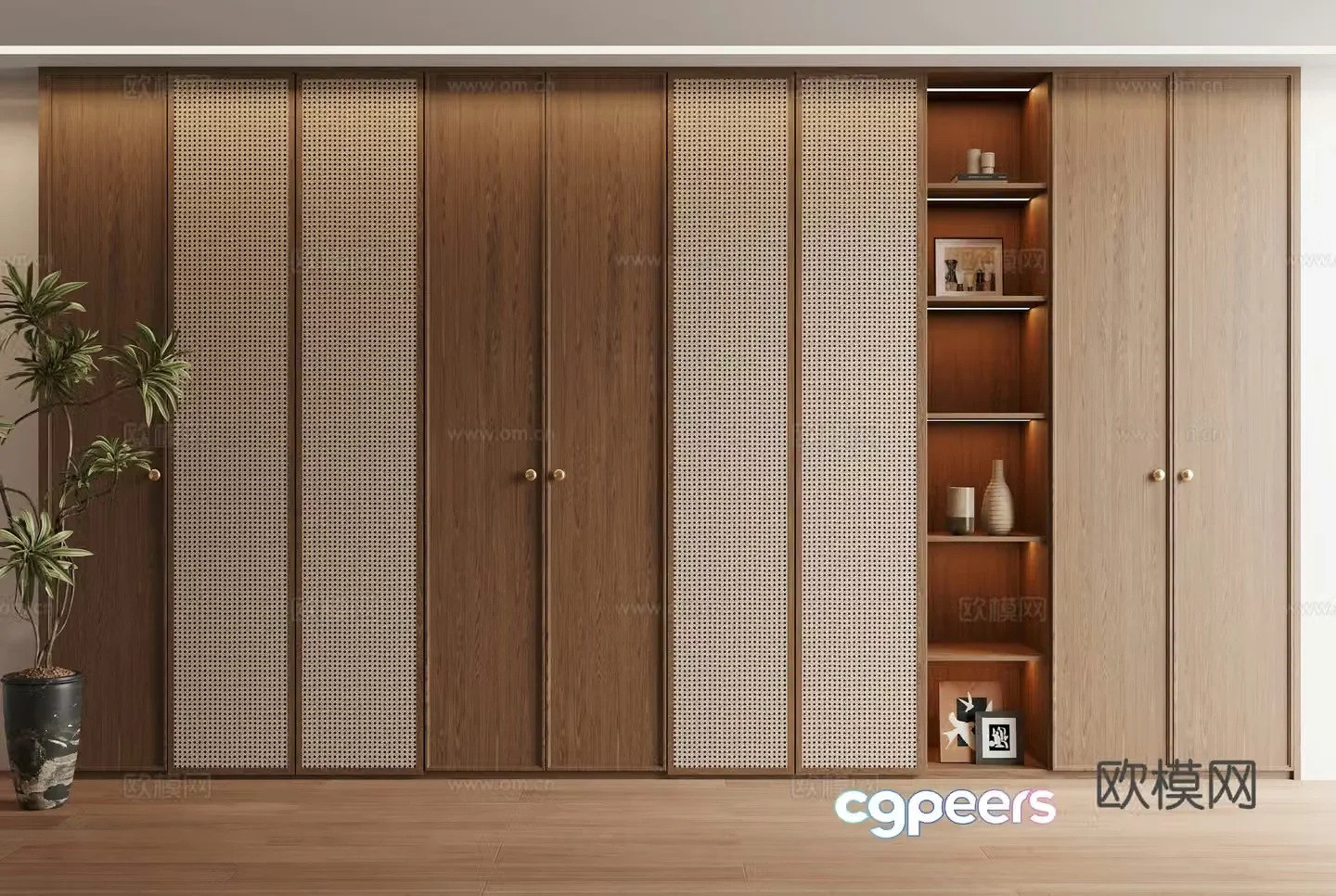 Wasabi Middle Wind Wardrobe 3D Model