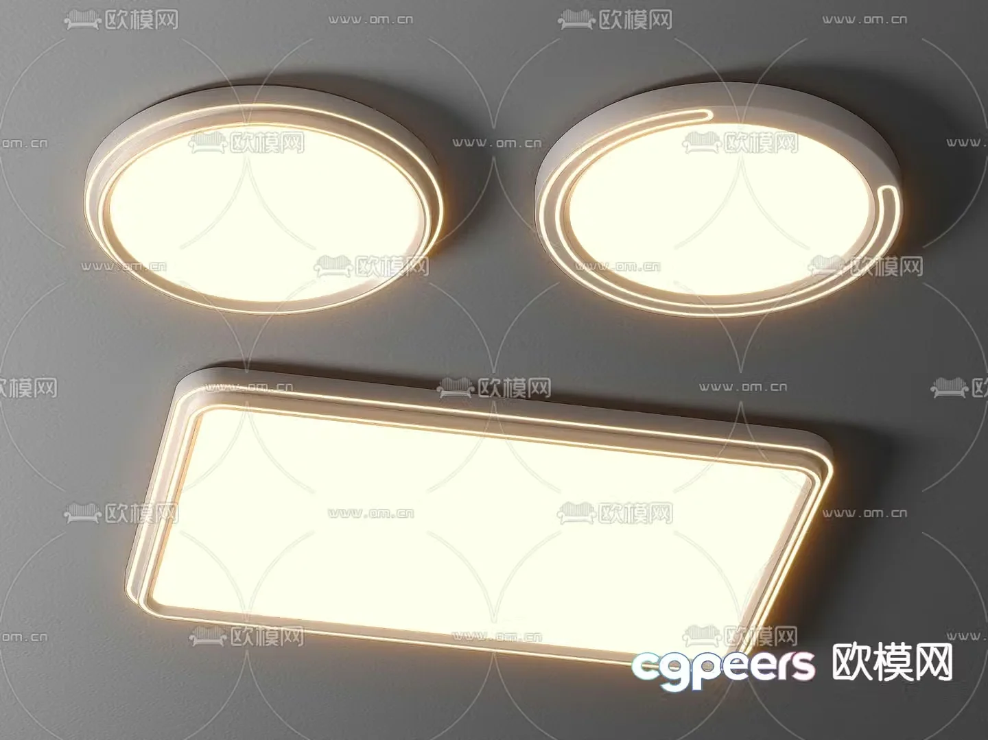 Ceiling lamp bedroom lamp 3d model