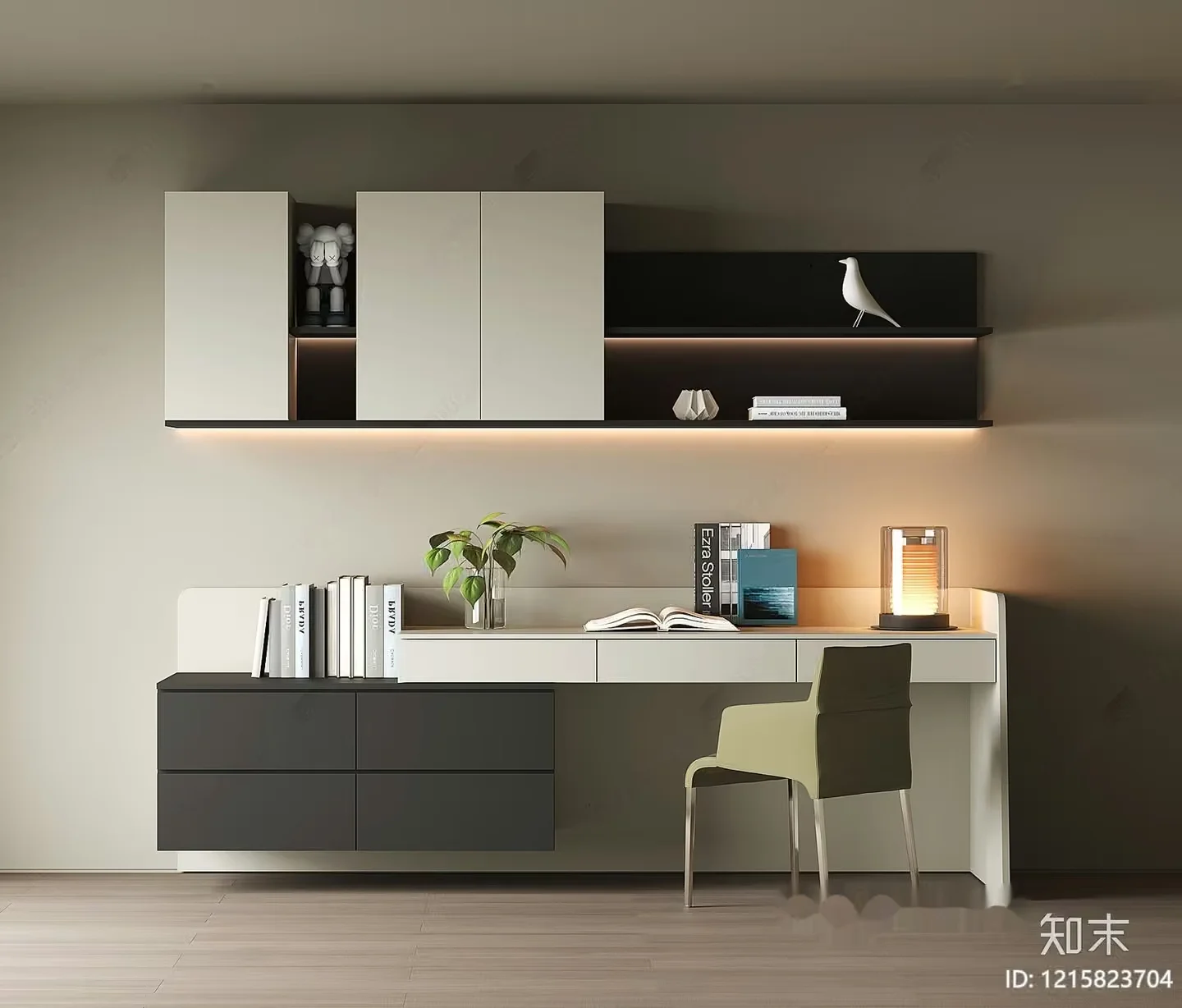 Modern Home Office 3D Model – 9976 – VRAY Render