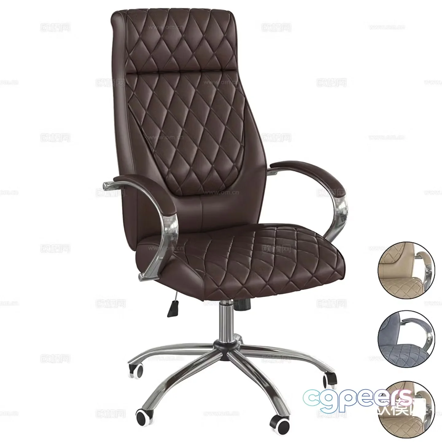 Modern office chair swivel chair desk chair boss chair 3d model