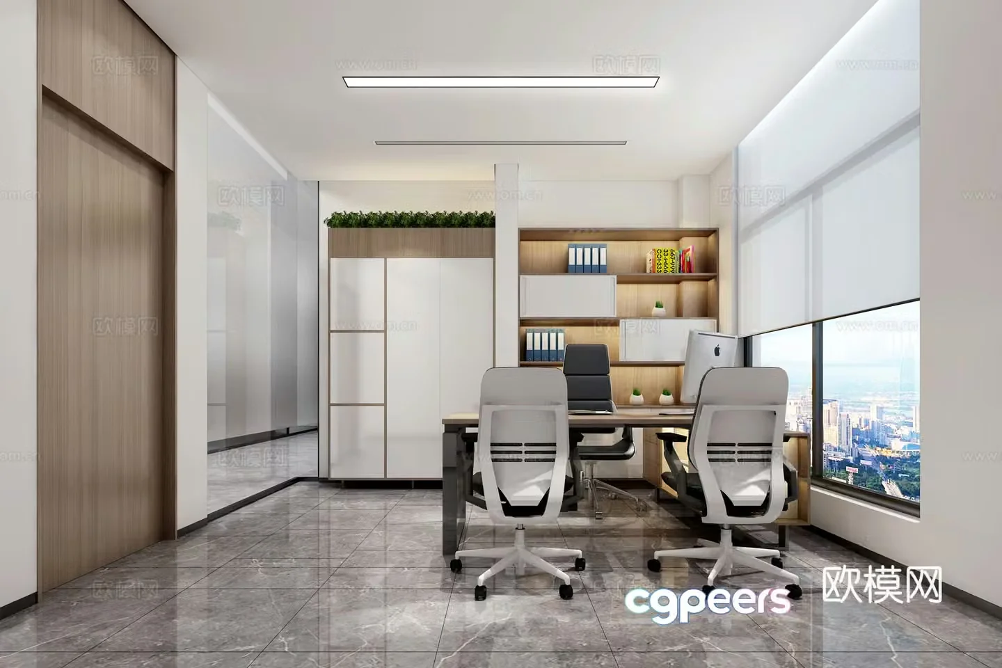 Modern office 3d model
