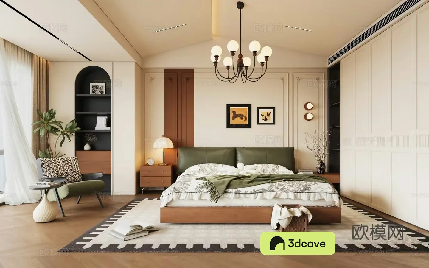 French medieval style home bedroom