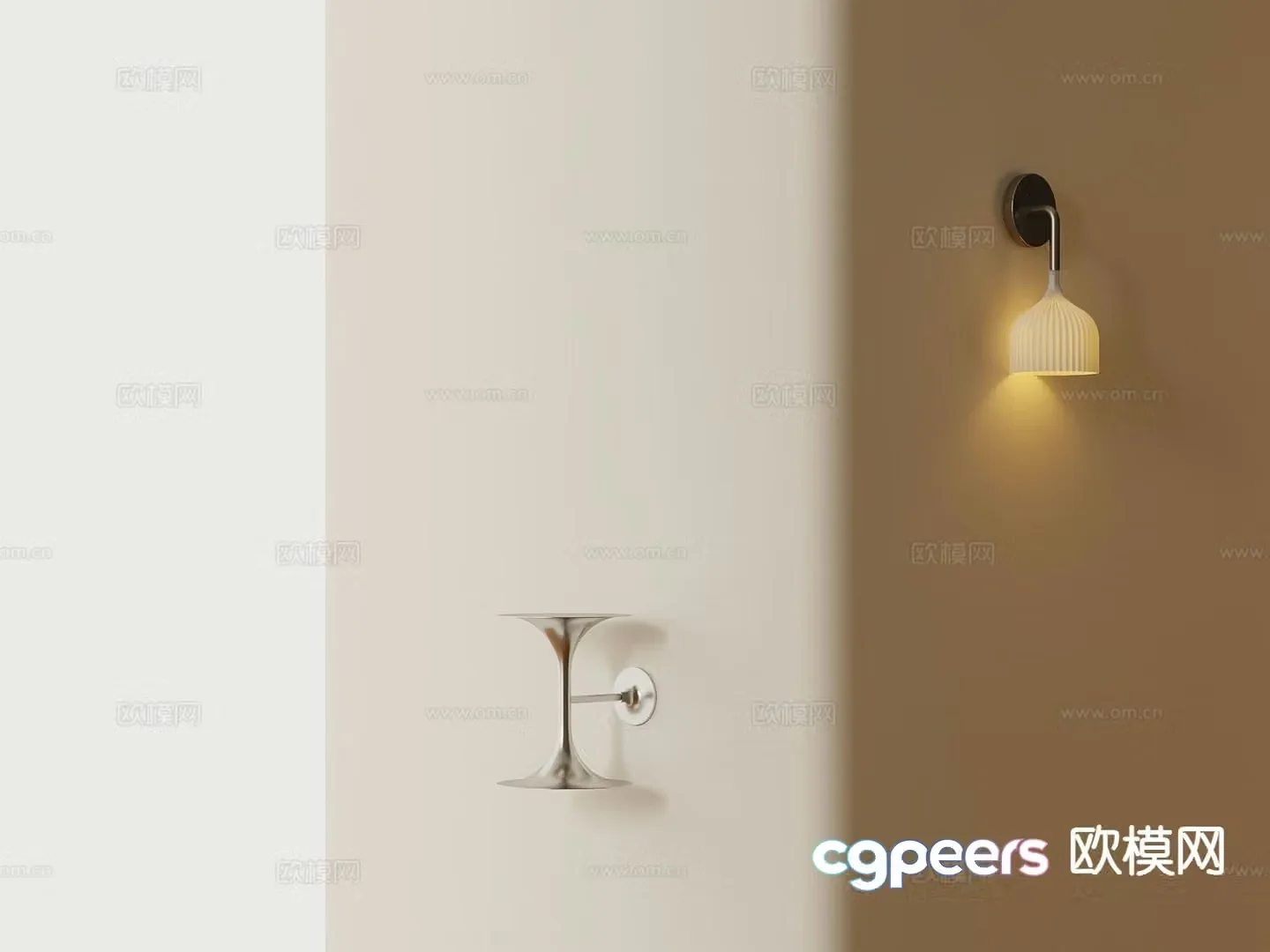Creative wall lamp artistic wall lamp 3d model