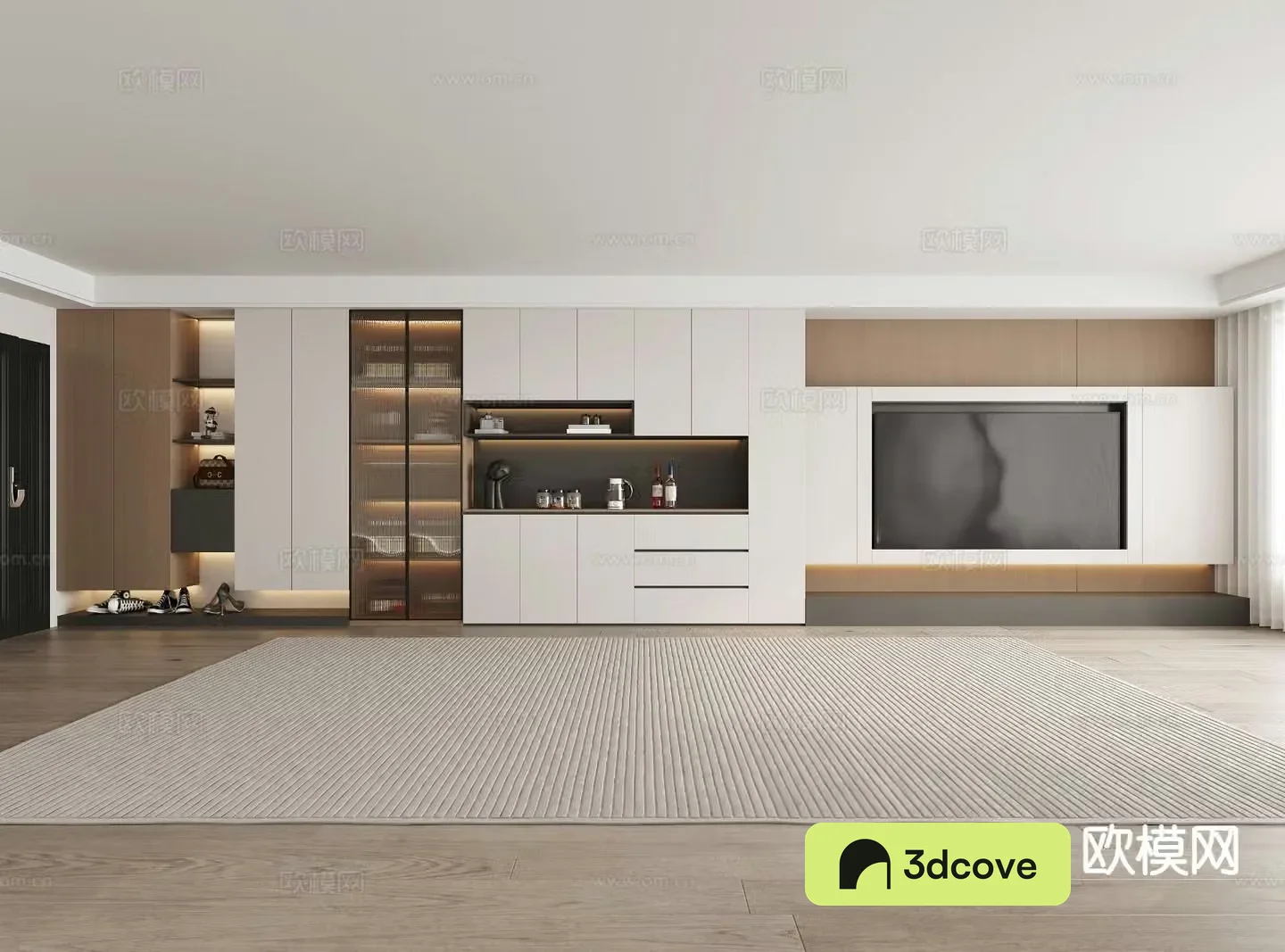 Modern shoe cabinet sideboard TV cabinet integrated cabinet custom cabinet