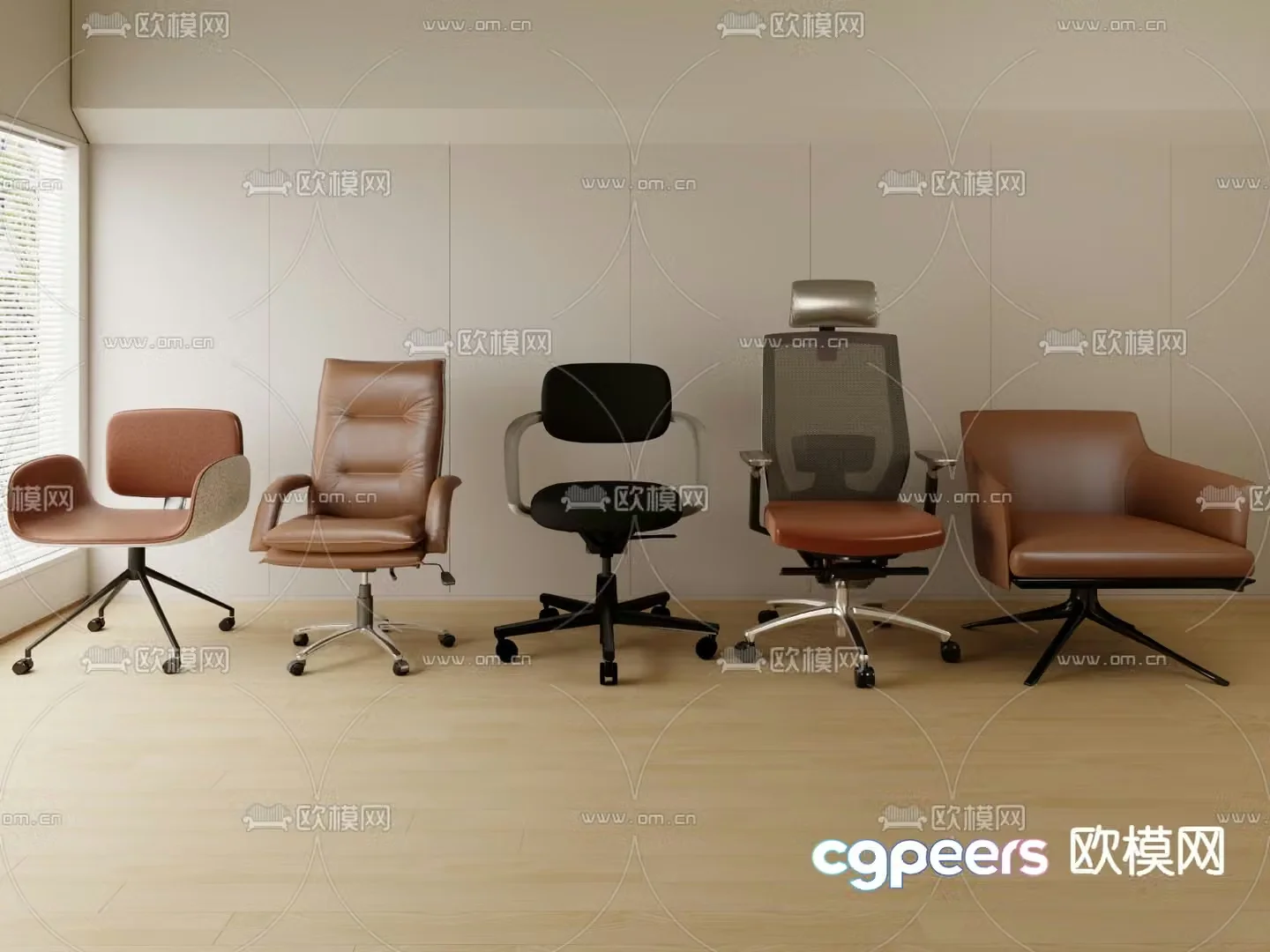 Modern office chair 3d model