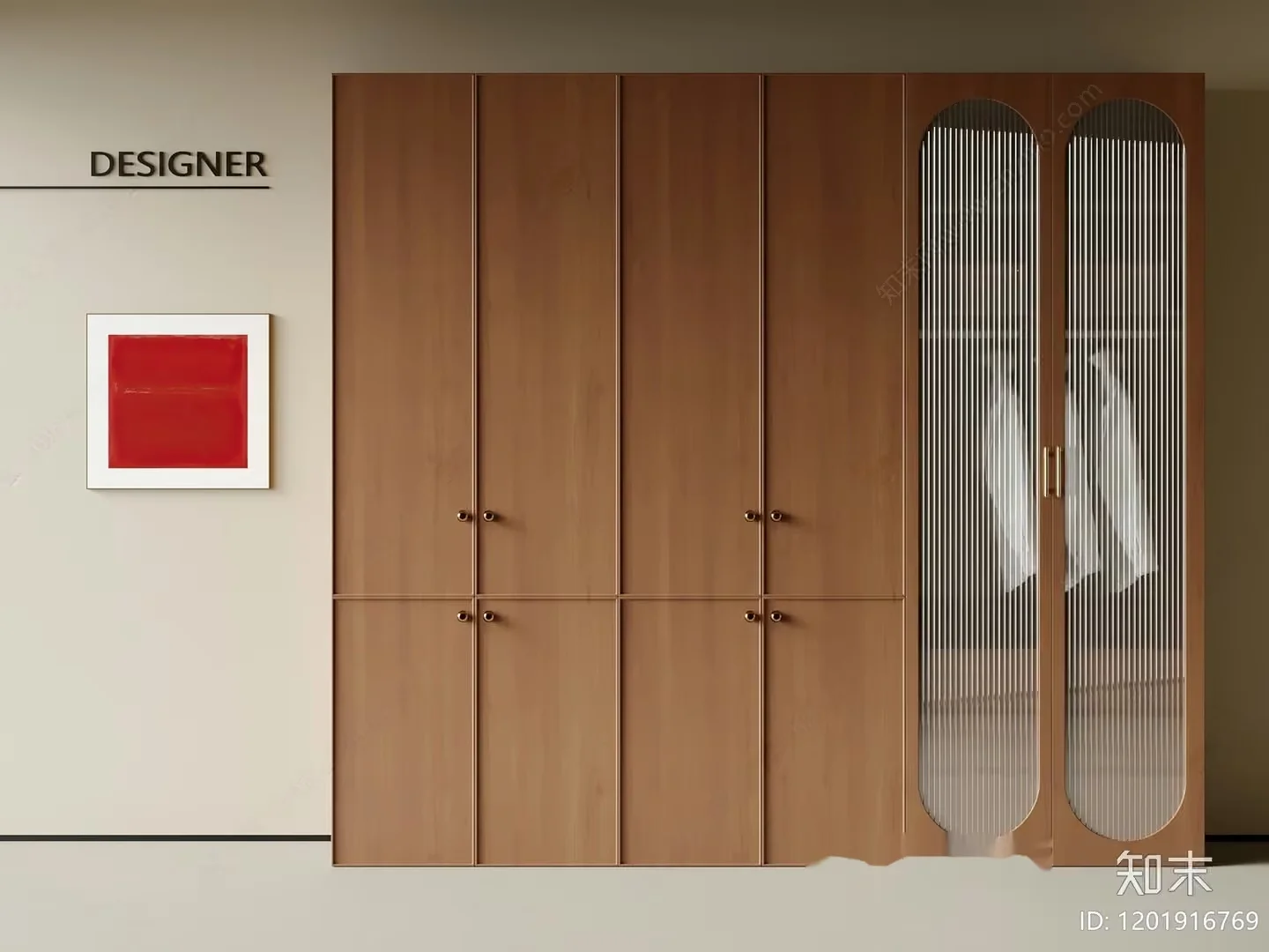 A Modern Wardrobe 3D Model – 7943 – CORONA Render