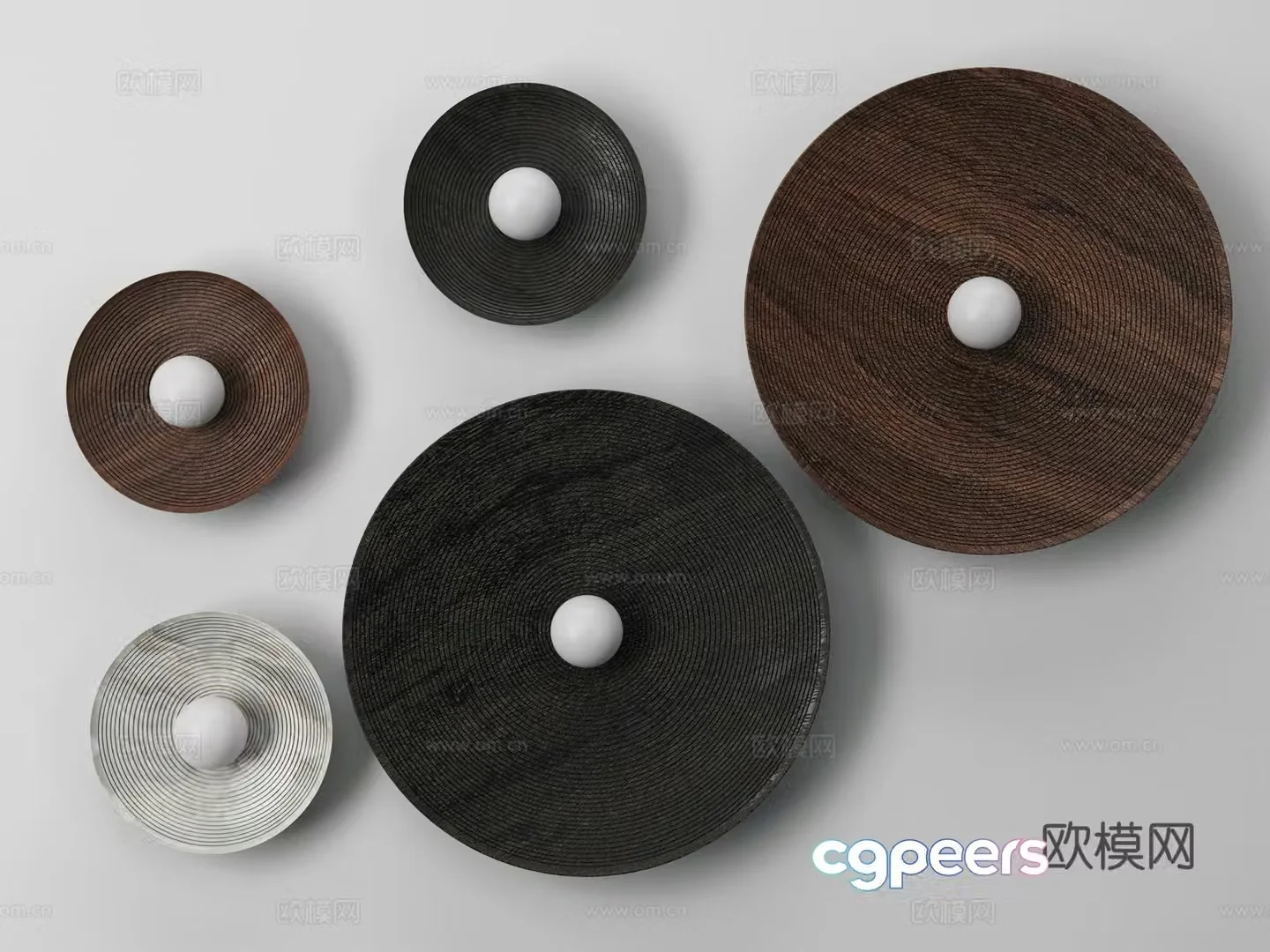 Modern minimalist retro wall lamp 3d model