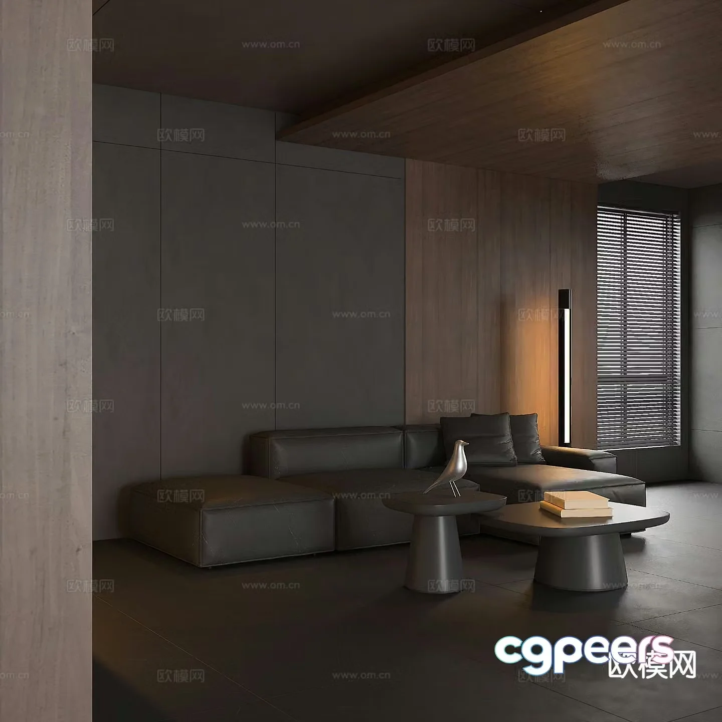 Three seater sofa corner sofa 3d model