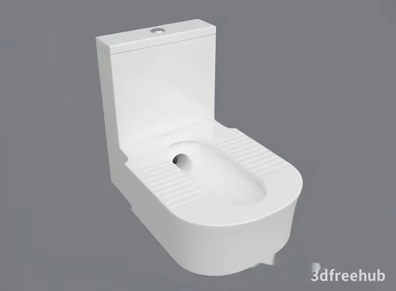 A White Toilet 3D Model – 9277 – VRAY Render