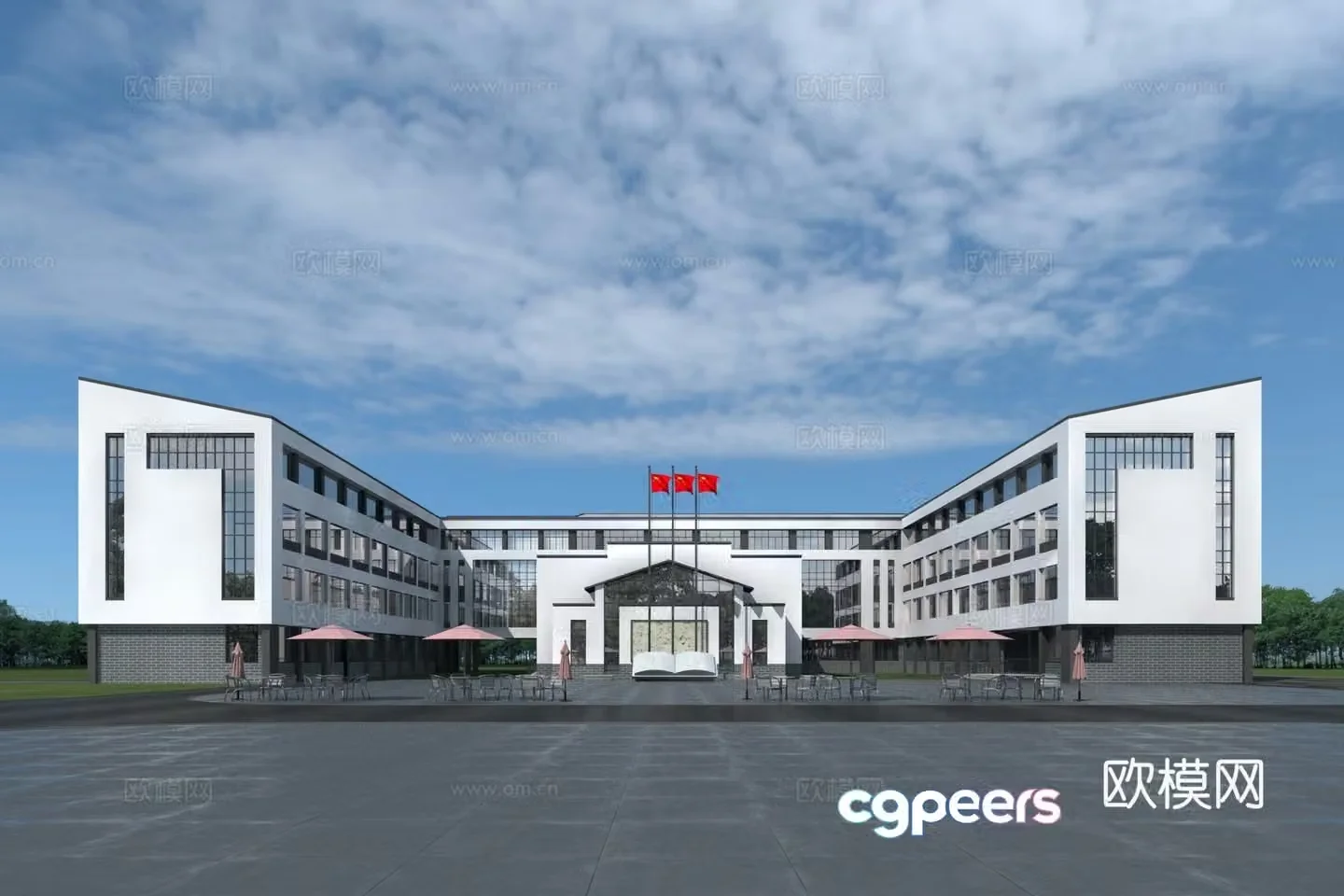 School 3D Model