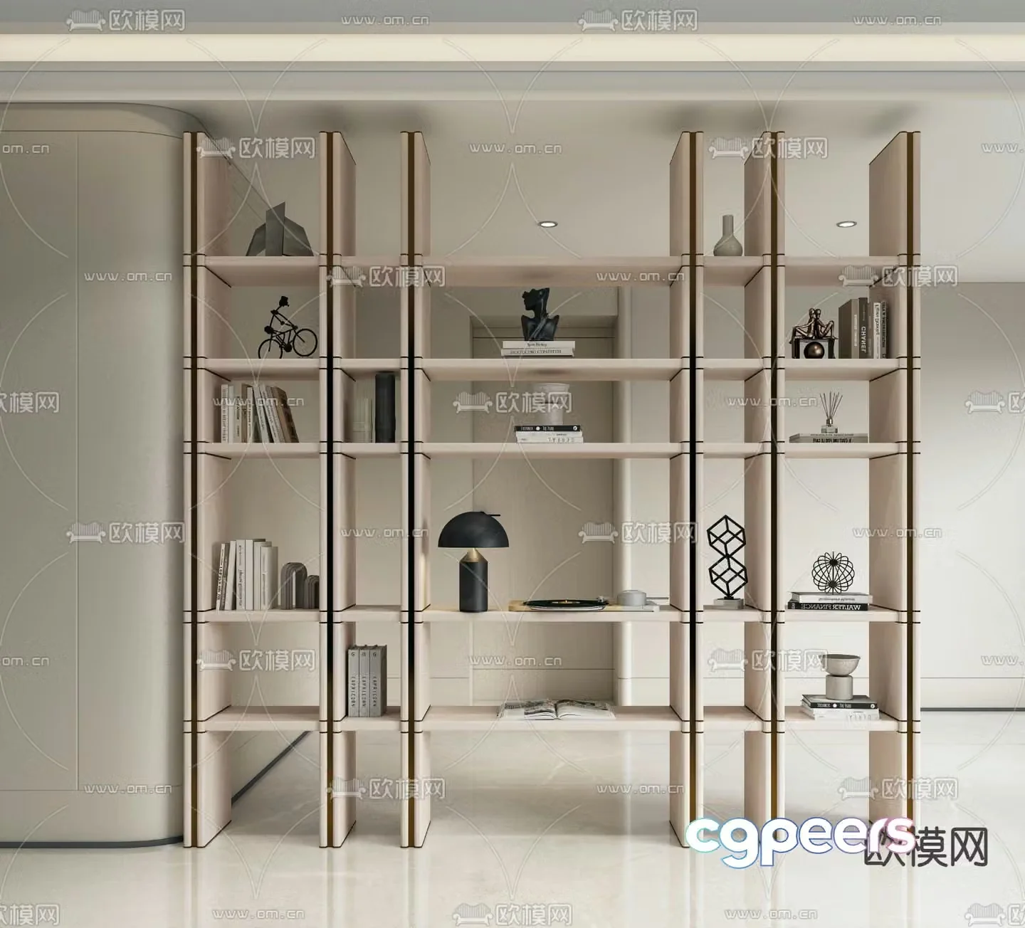Decorative rack entrance rack display rack 3D model