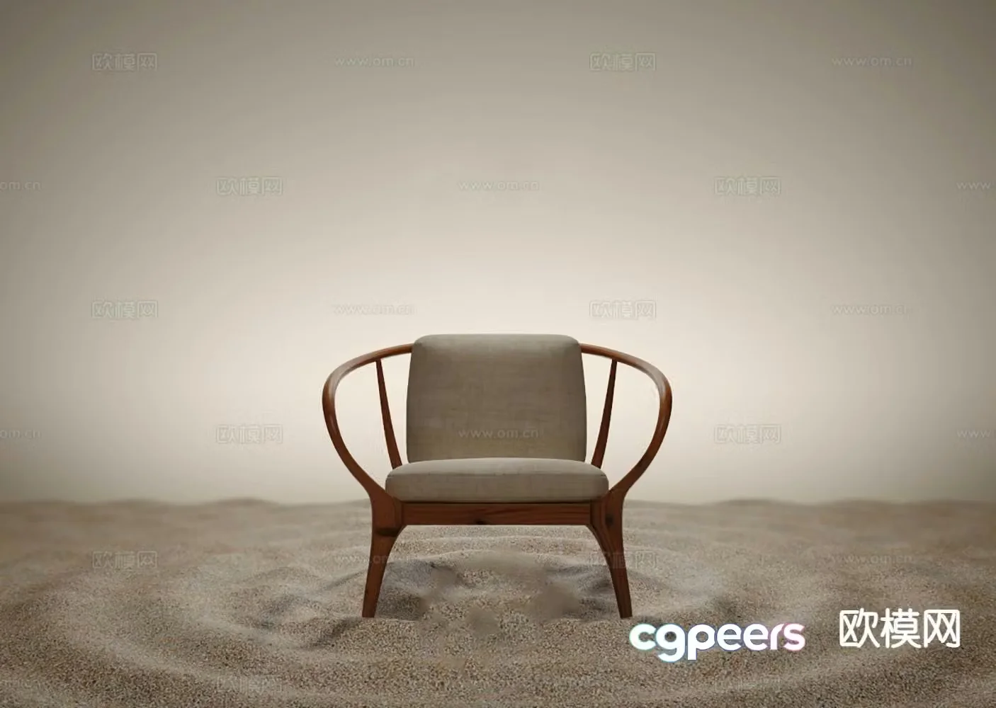 New Chinese style leisure chair chair armchair tea chair 3d model