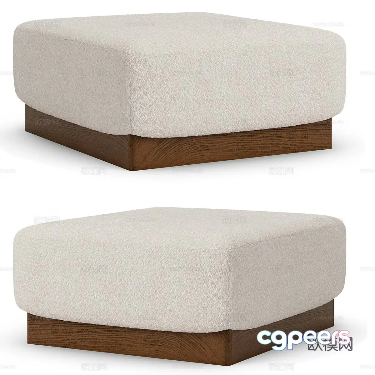 Modern simple sofa stool low stool simple sofa stool sofa stool 3D model