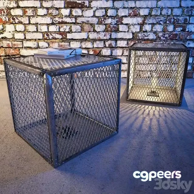 3ds Max Free – Light_Box floor lamp