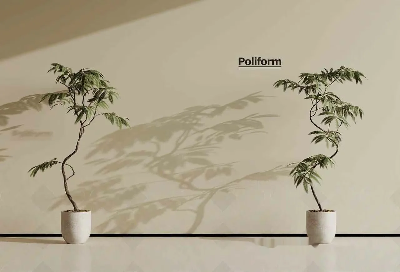 Two Potted Plants 3D Model – 6875 – VRAY Render