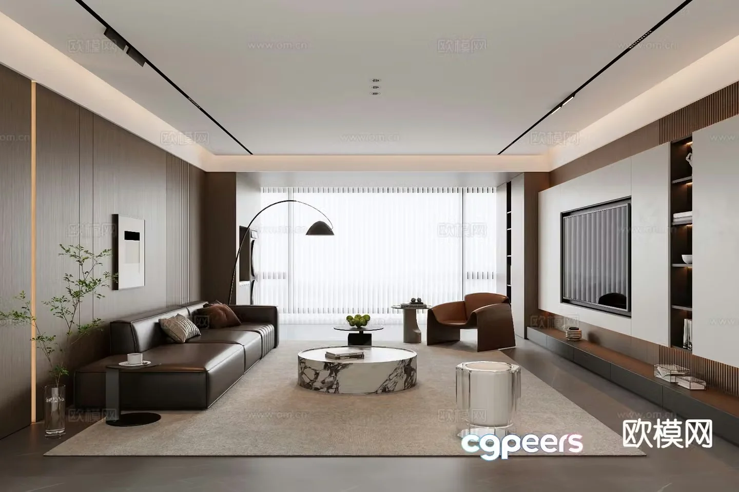 Italian living room 3d model