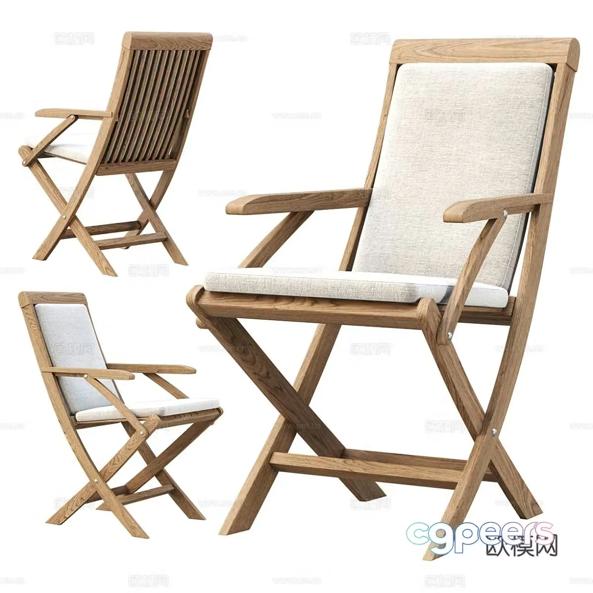 Single chair dining chair sofa chair 3d model