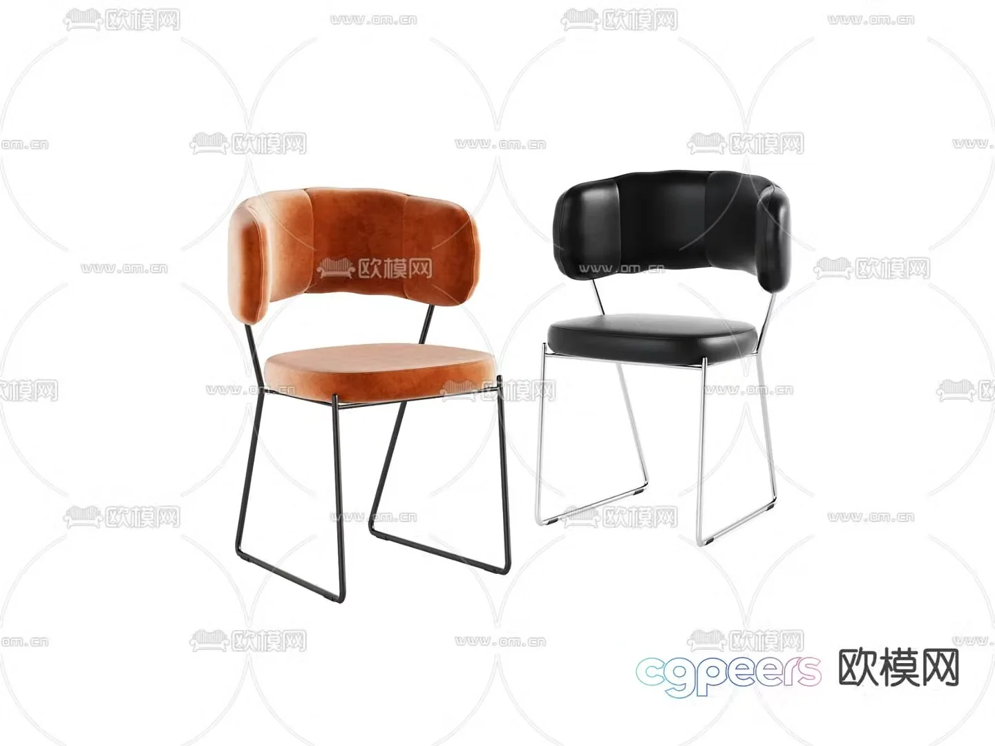 Modern chair Dining chair 3d model
