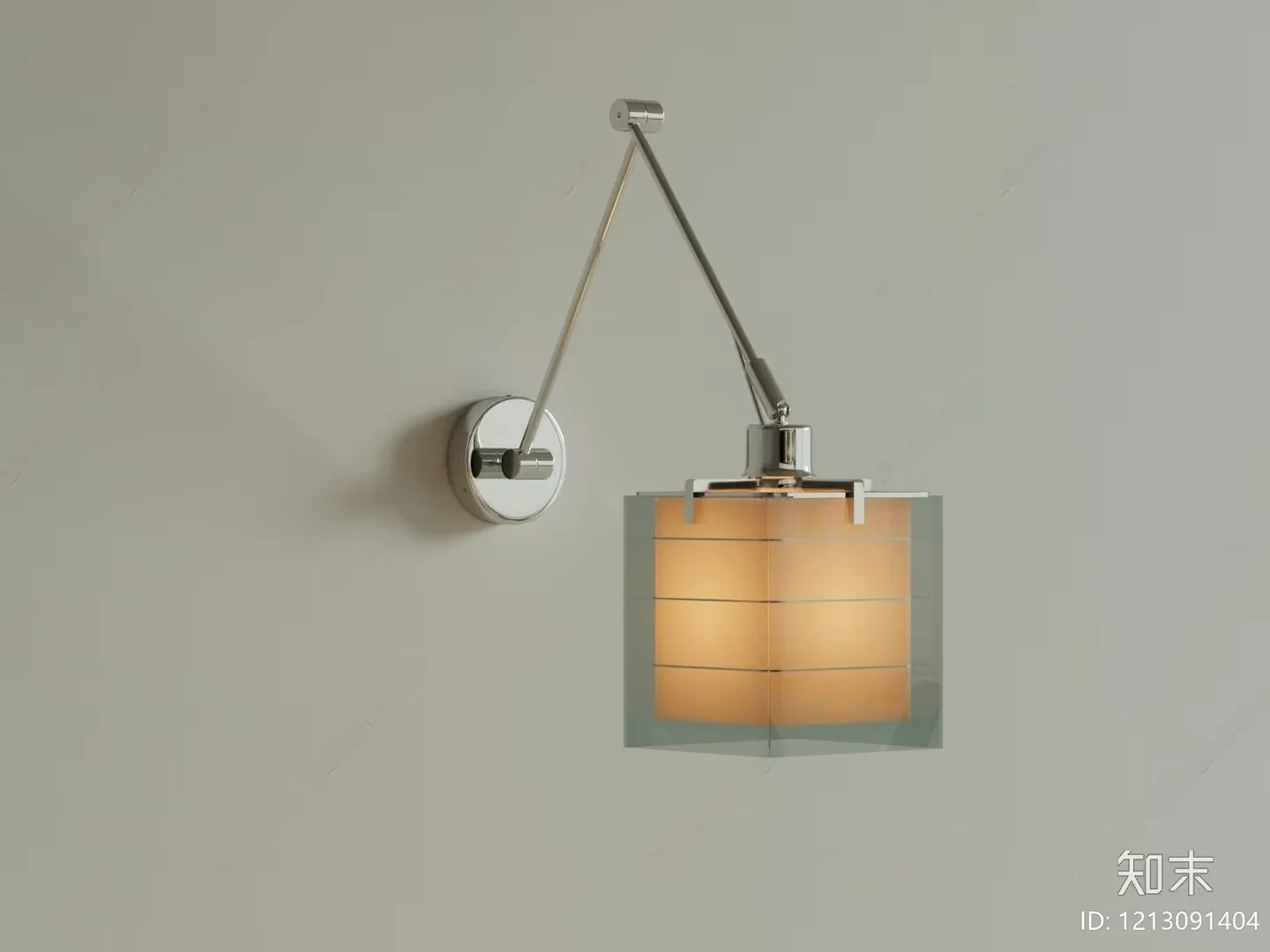 Gold Light Fixture 3D Model – 2433 – VRAY Render