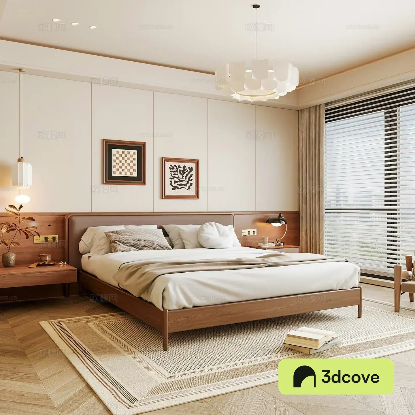 Modern home bedroom Modern bedroom Italian bedroom Simple bedroom Italian bed