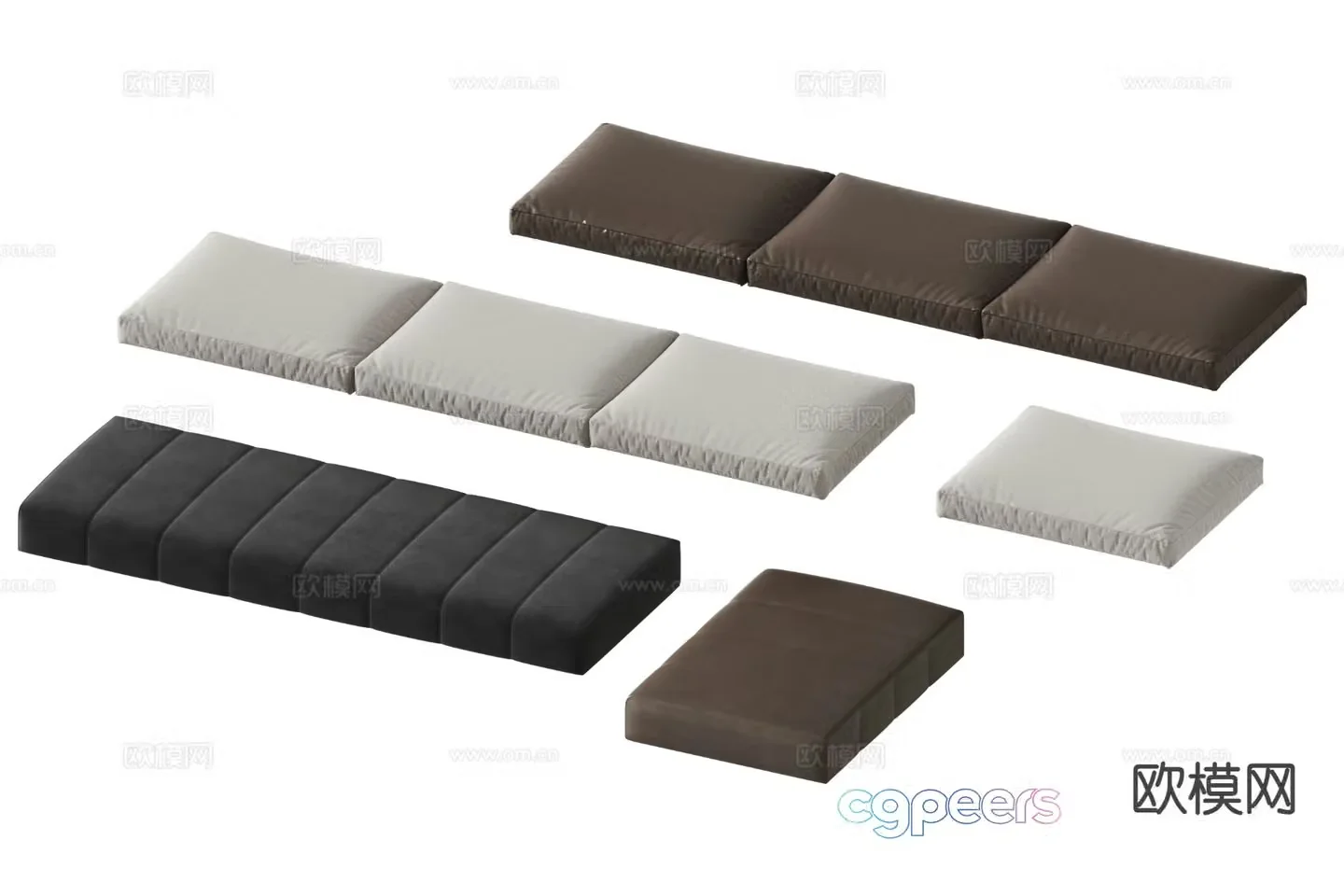 willisau cushion cushion sofa cushion 3d model