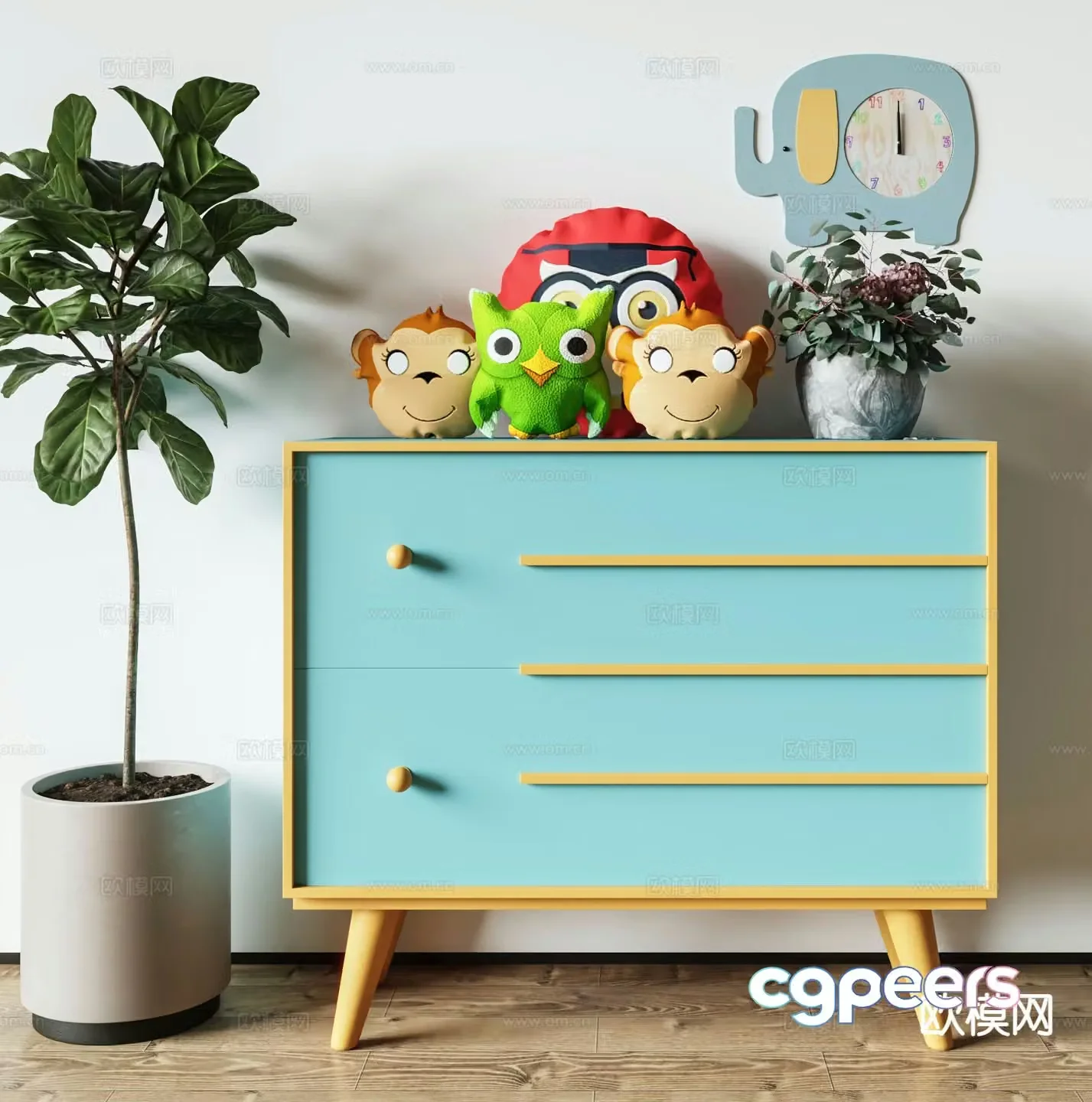 Children’s toy cabinet Children’s cabinet 3d model