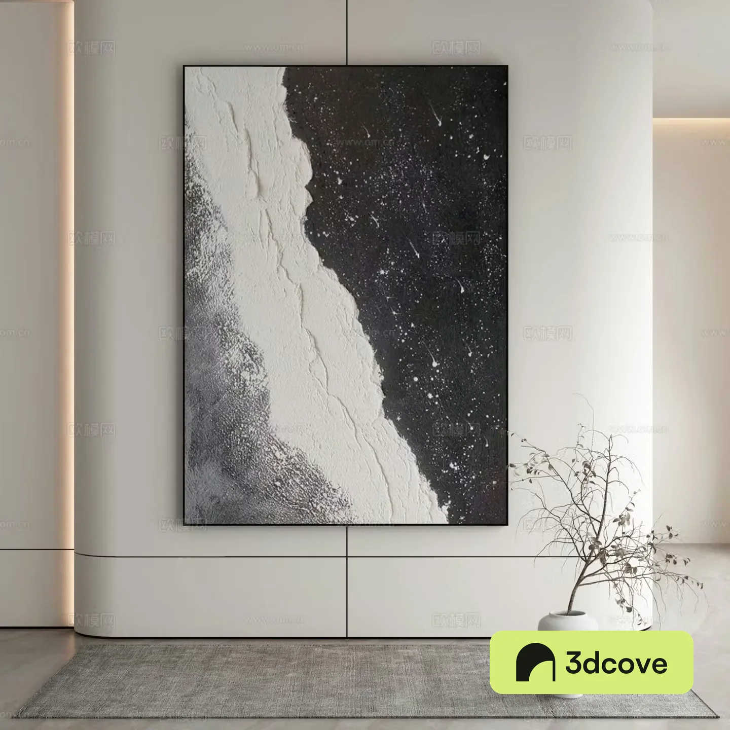 Modern texture painting decorative painting