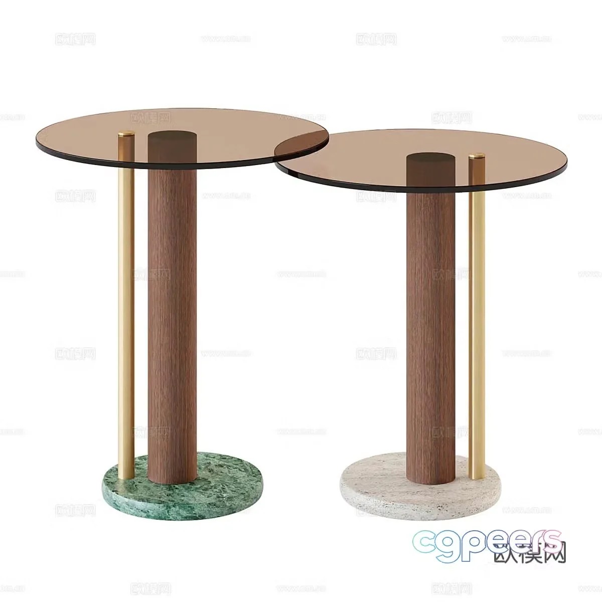Modern Italian minimalist ATHENA side 3D model
