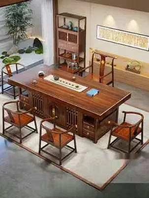Wooden Office Furniture 3D Model – 3411 – VRAY Render