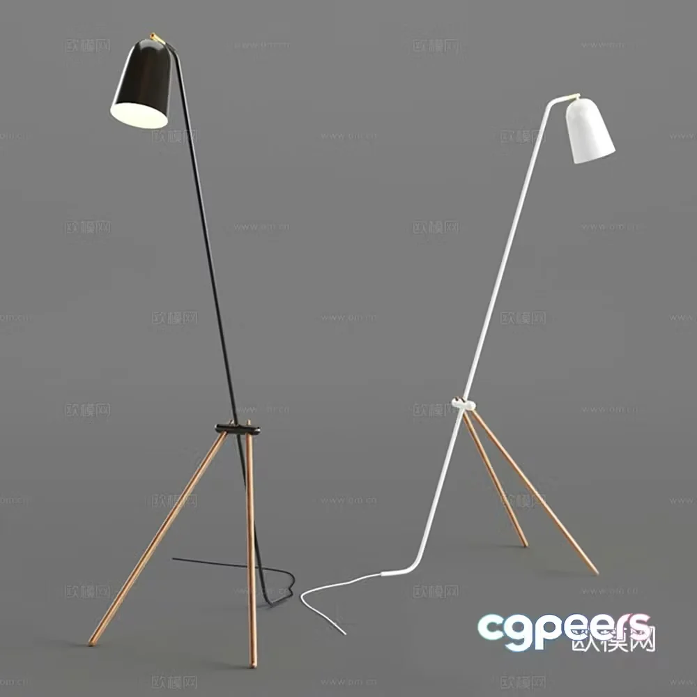 Modern floor lamp lighting 3d model