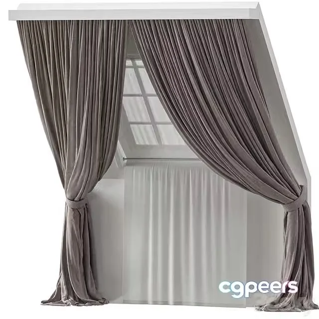 3ds Max Free – Attic curtains 12