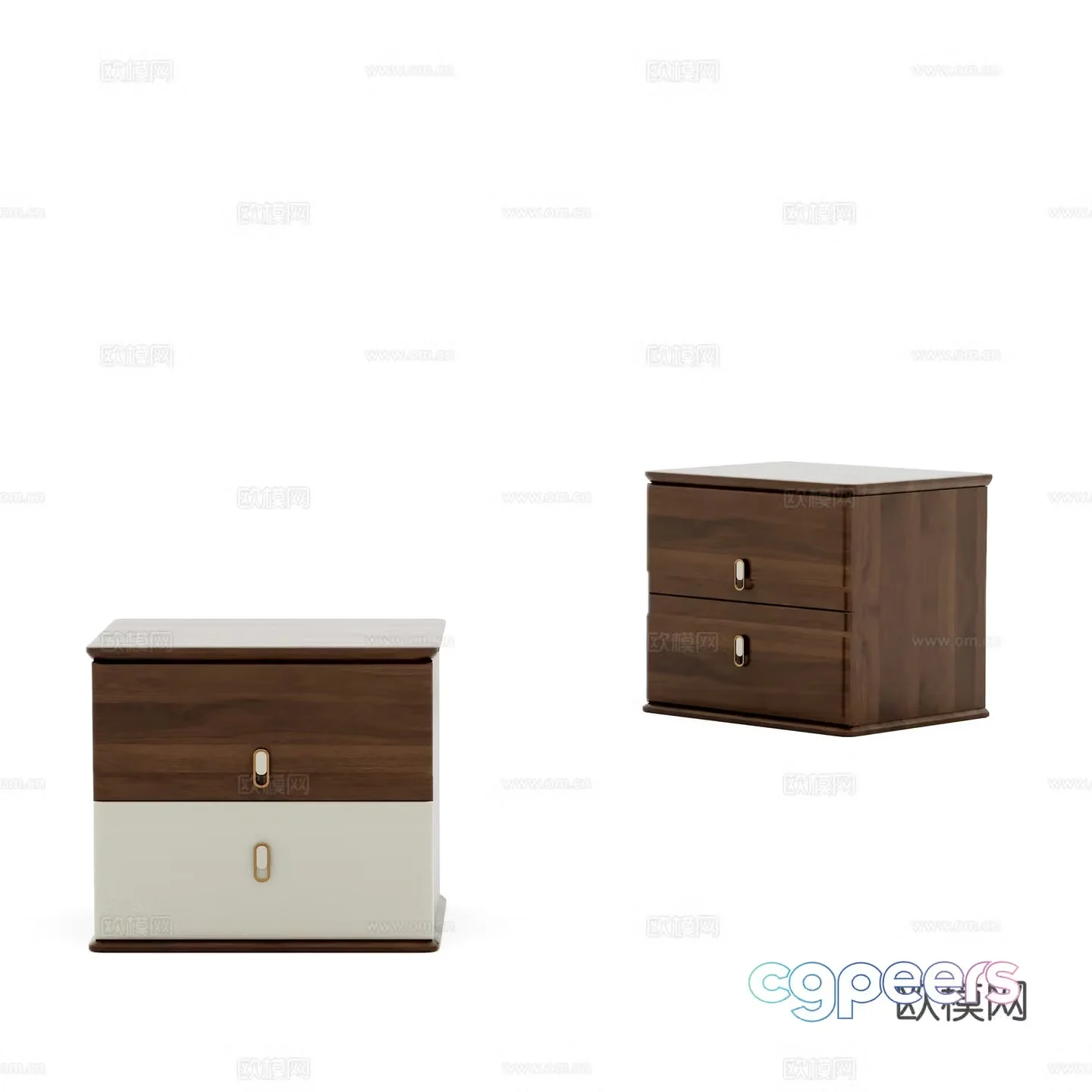 New Chinese style bedside table 3d model