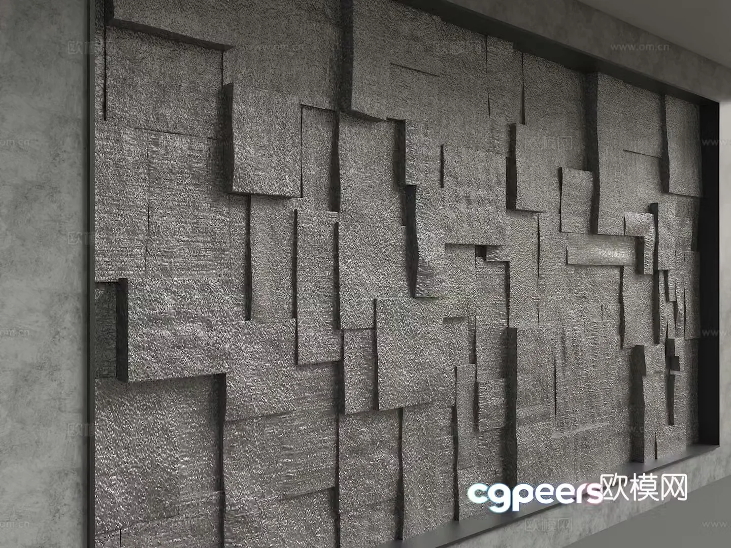 Modern background wall 3d model