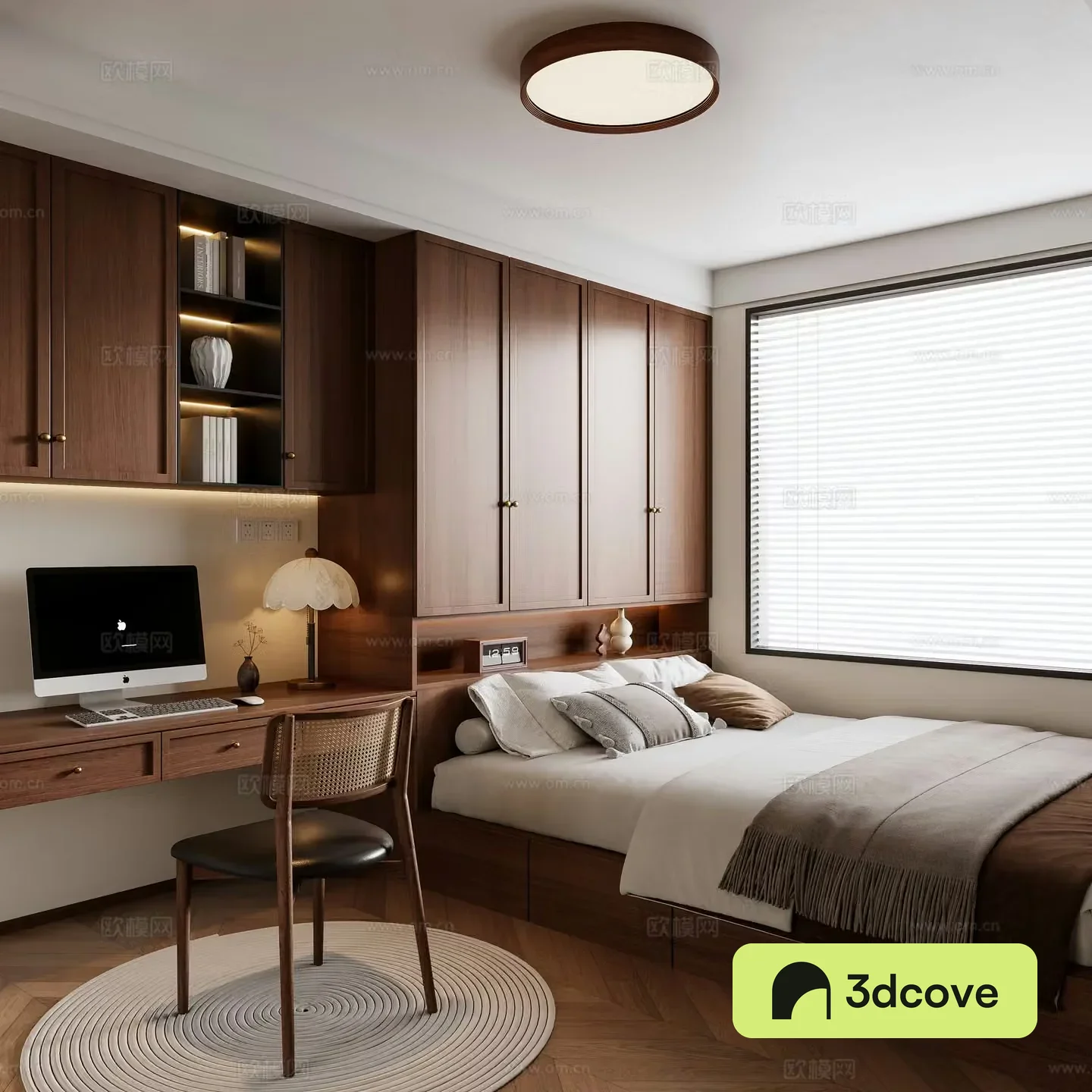 Medieval style tatami bedroom