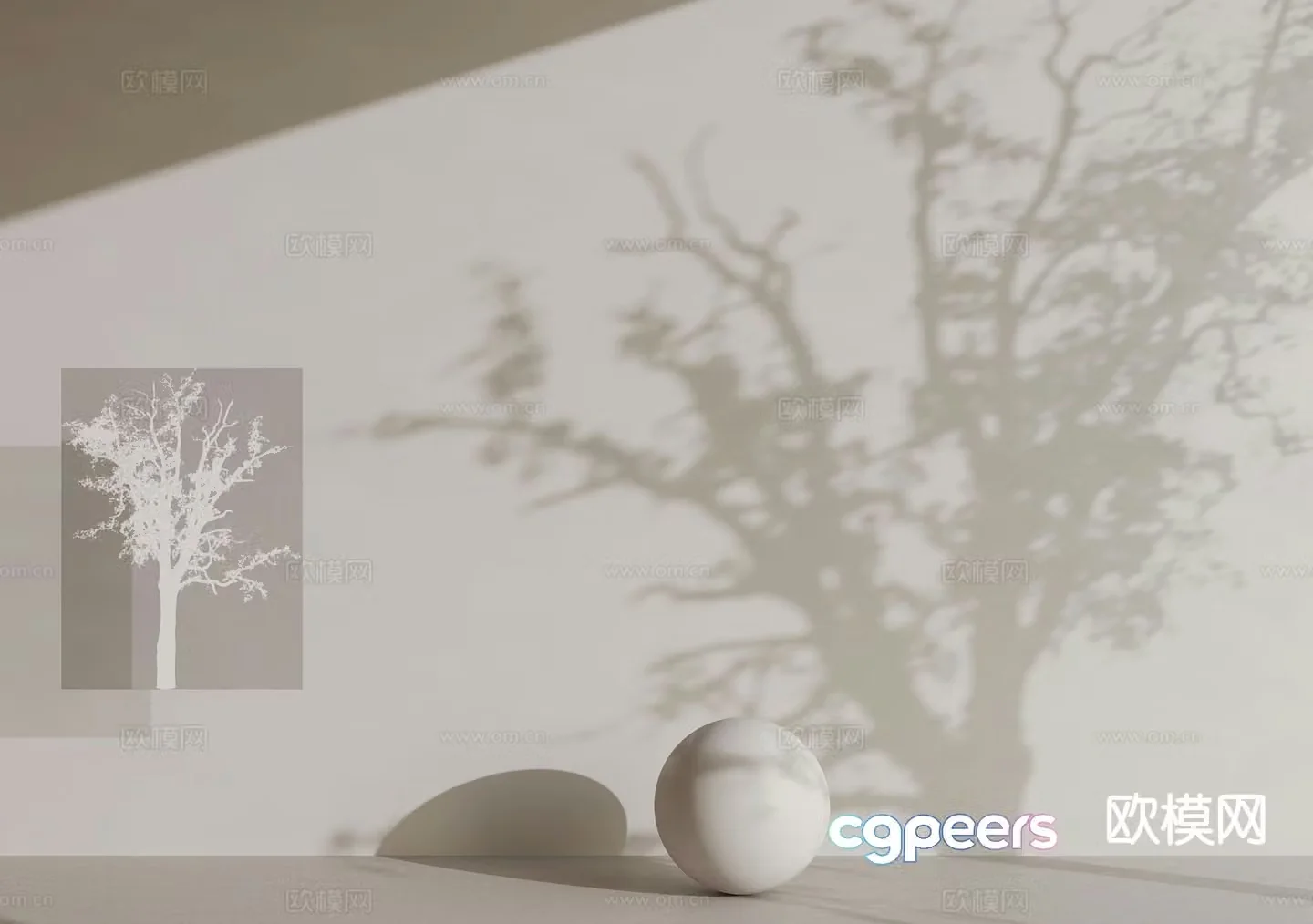 Tree Shadow Light Shadow Board Shadow 3D Model