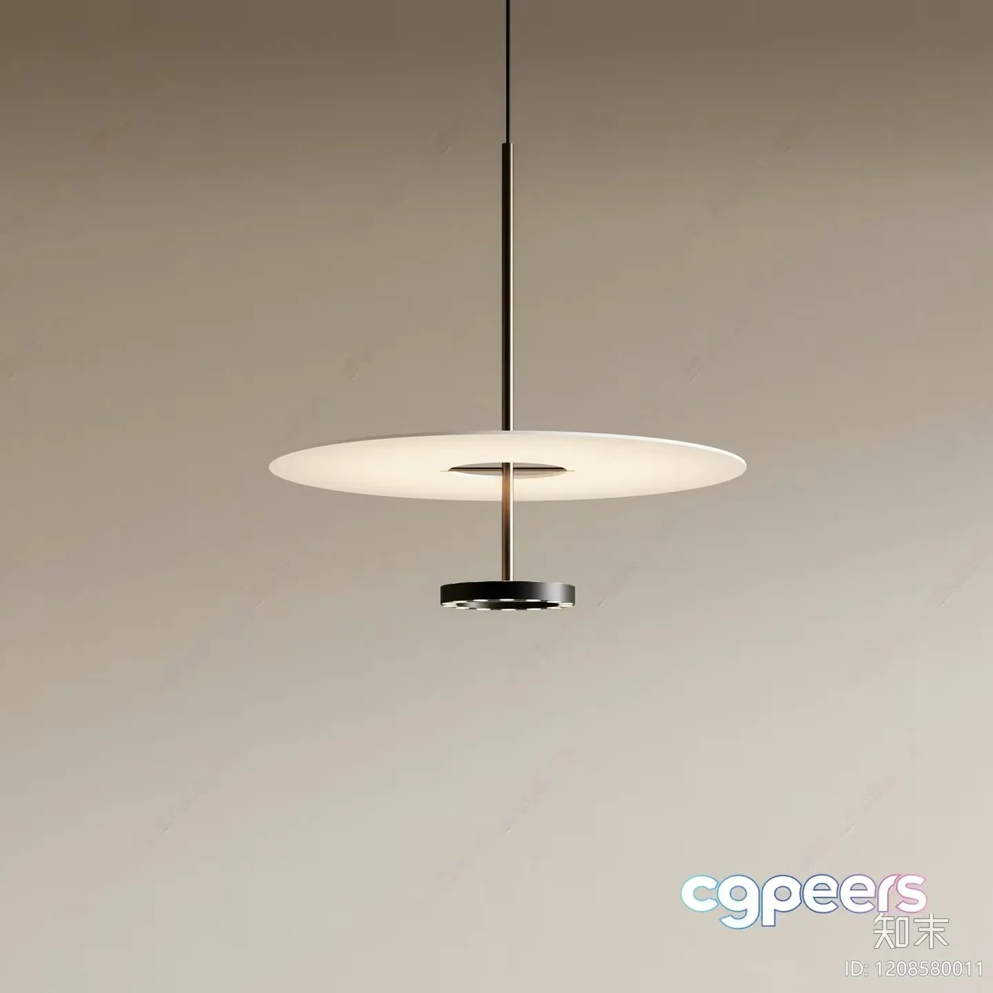 Gold Light Fixture 3D Model – 1097 – VRAY Render
