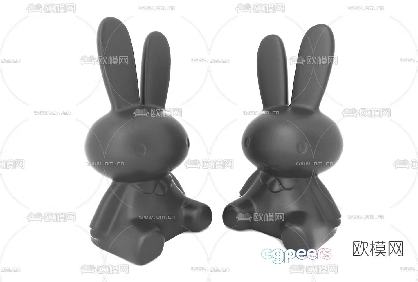 Modern doll toy 3d model