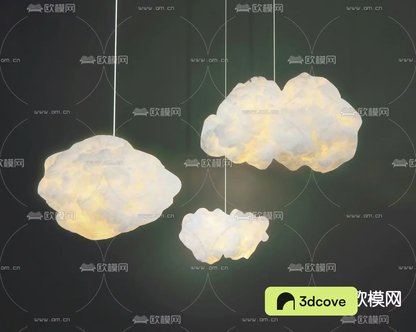 Internet celebrity cloud chandelier