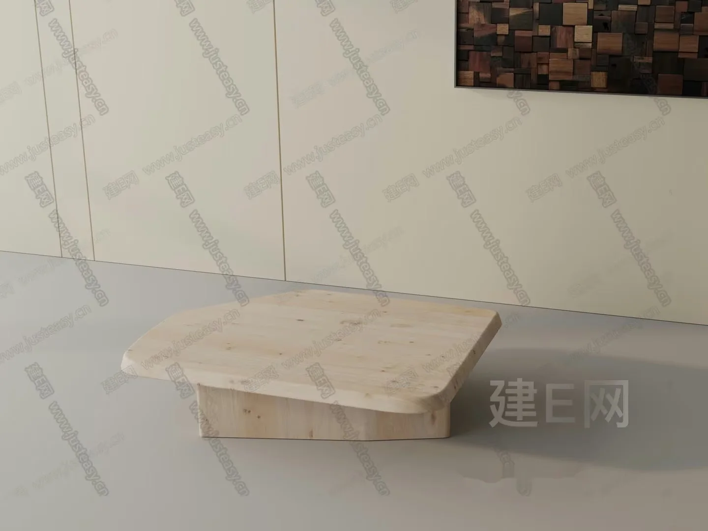 Wooden Coffee Table 3D Model – 23051 – VRAY Render