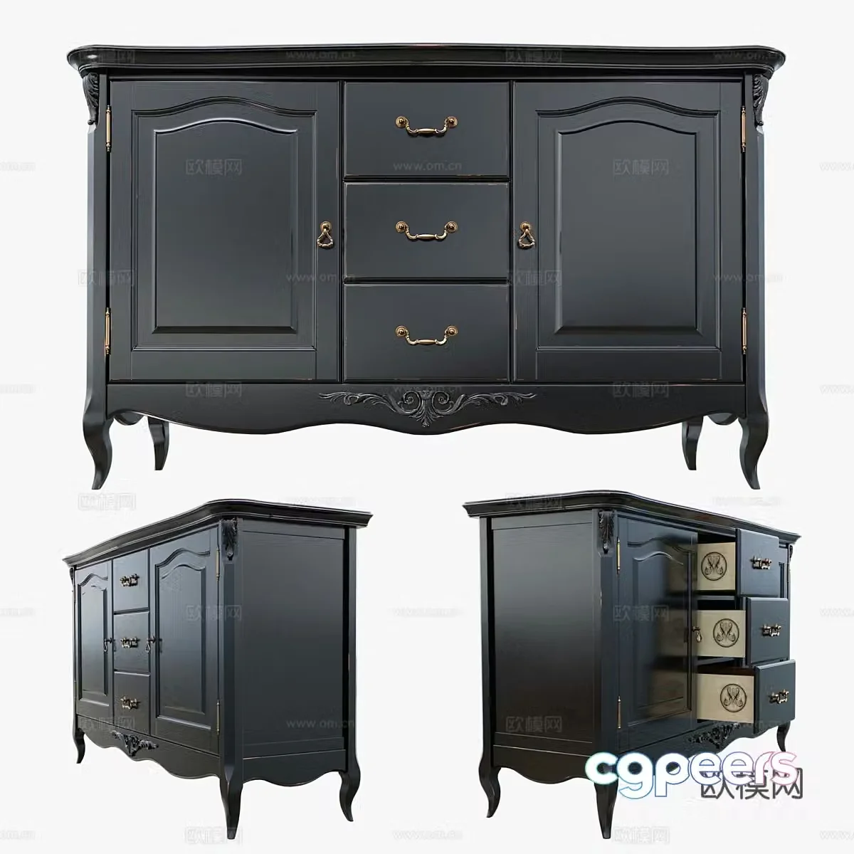 American sideboard 3D model