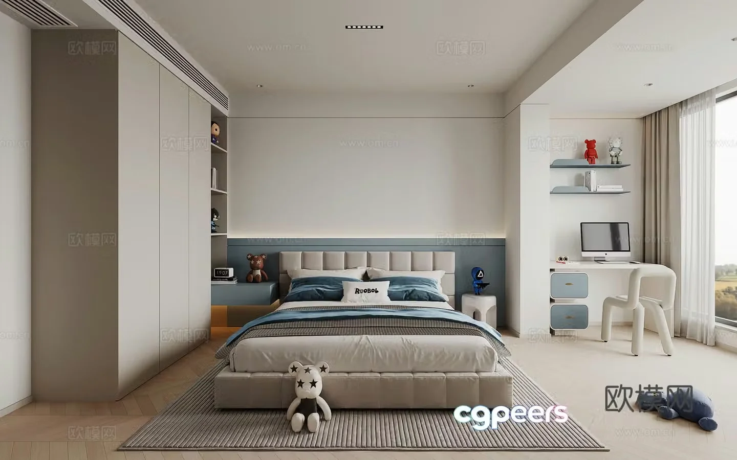 Children’s room boy’s room 3d model