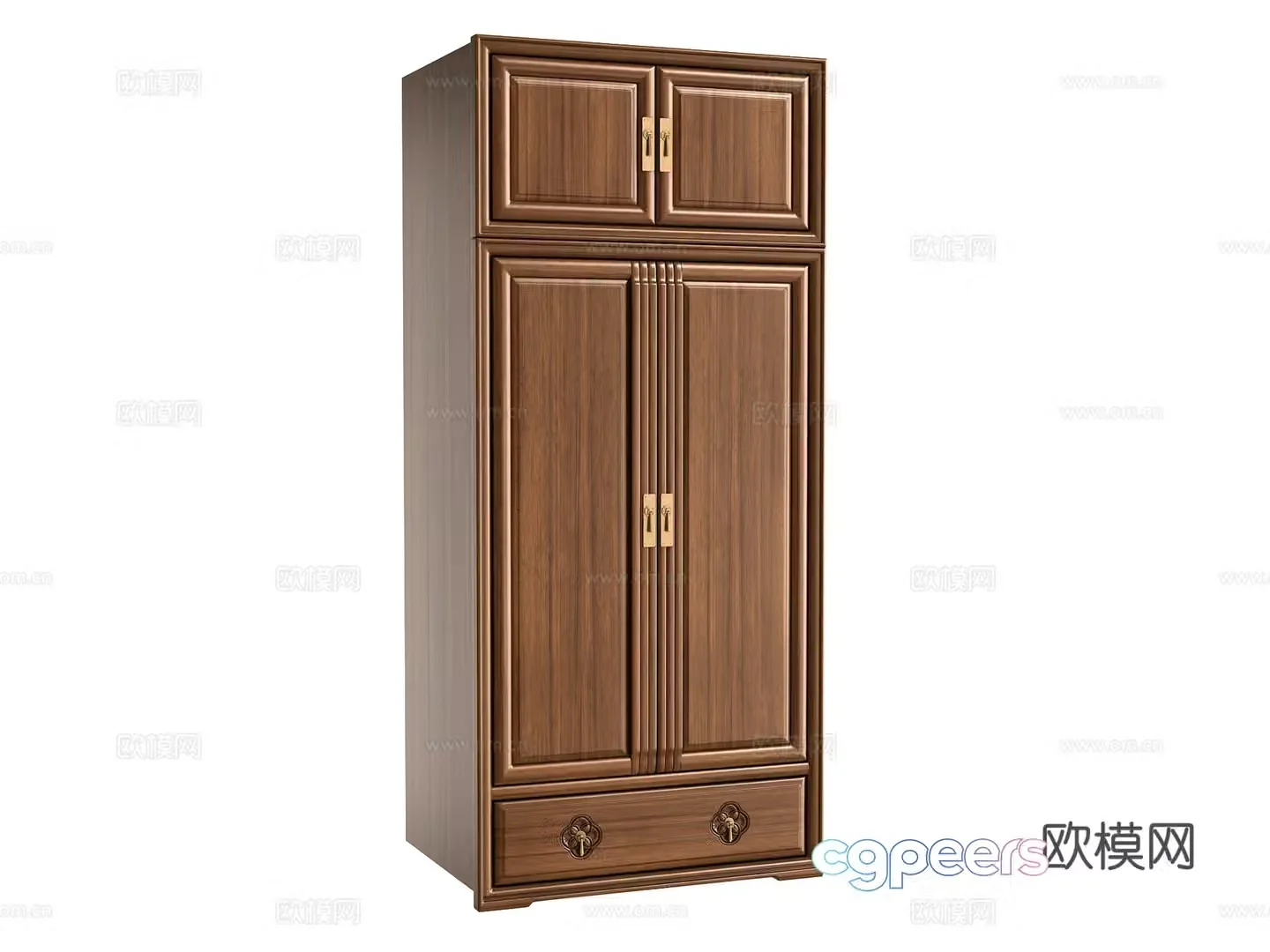 New Chinese style wardrobe 3D model