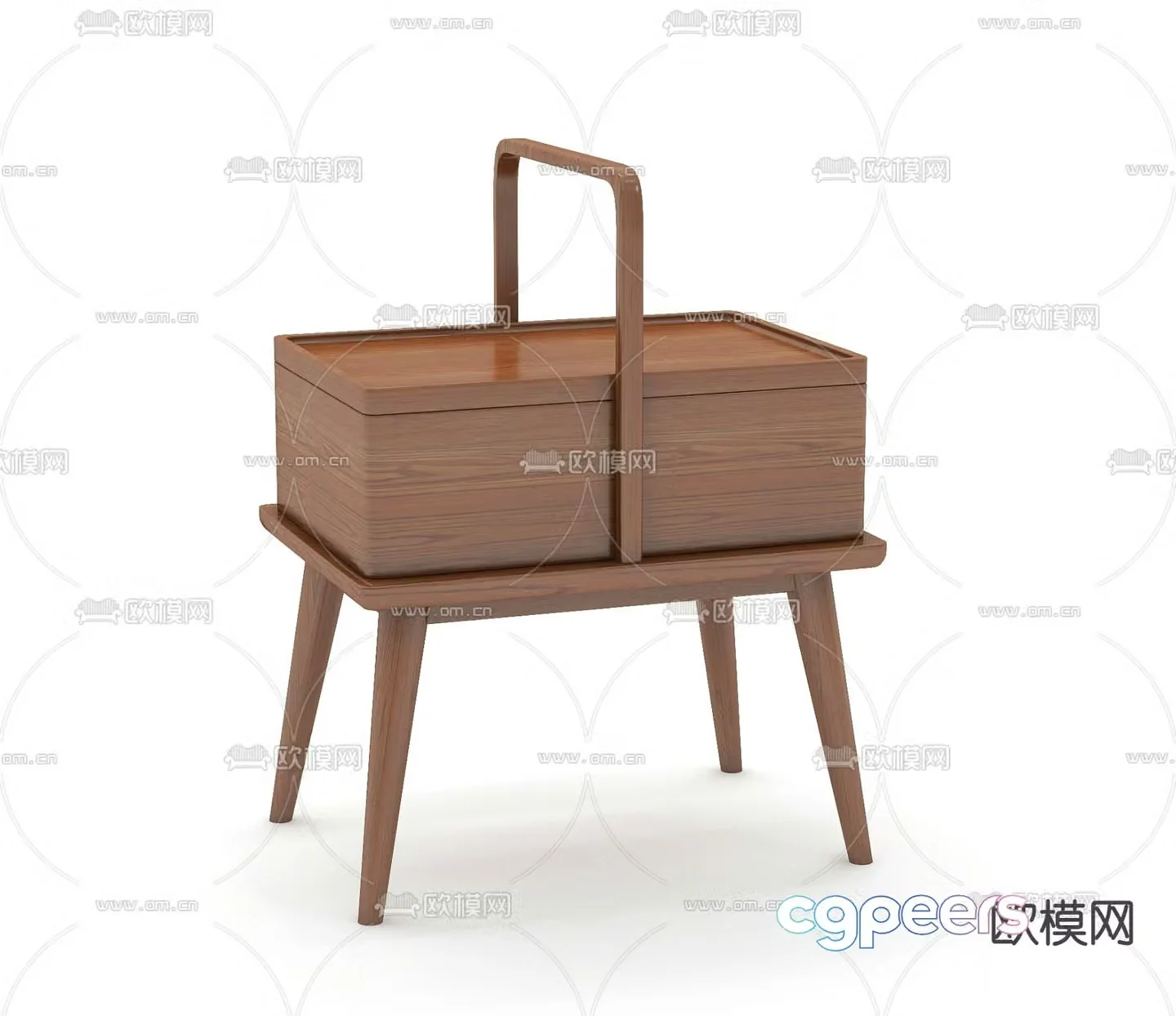 bedside table 3d model