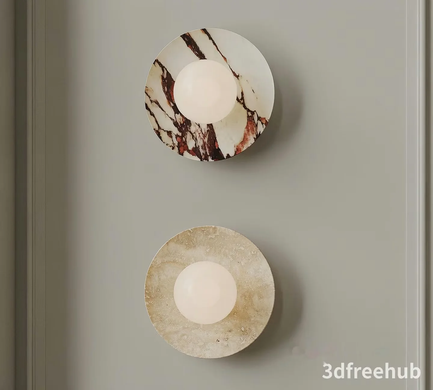 Gold Light Fixture 3D Model – 22593 – VRAY Render
