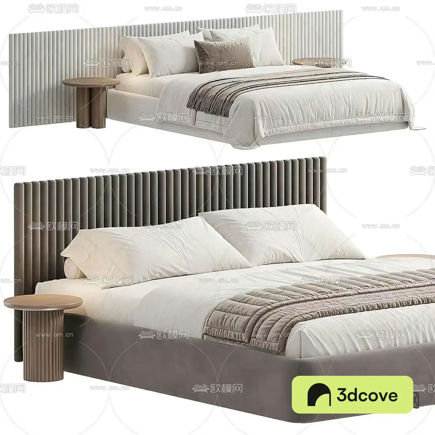 Modern double bed