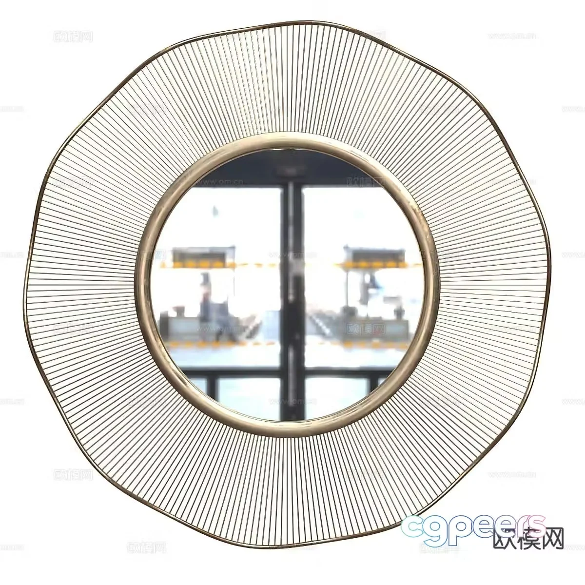 mirror decorative mirror bathroom mirror 3d model