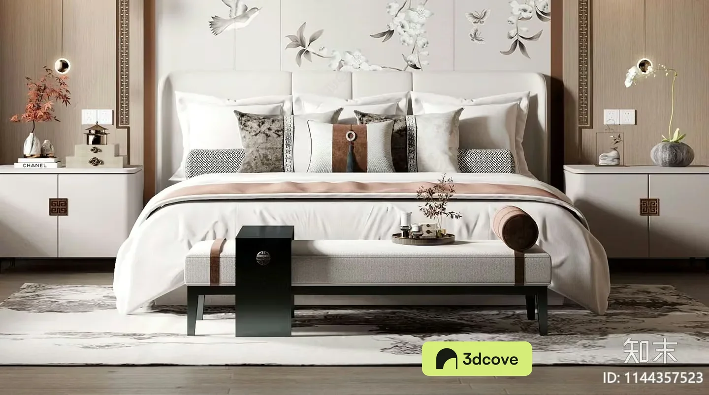 A Modern White Bed