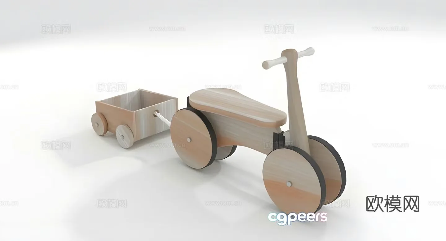 Puppet car children’s toy car 3d model
