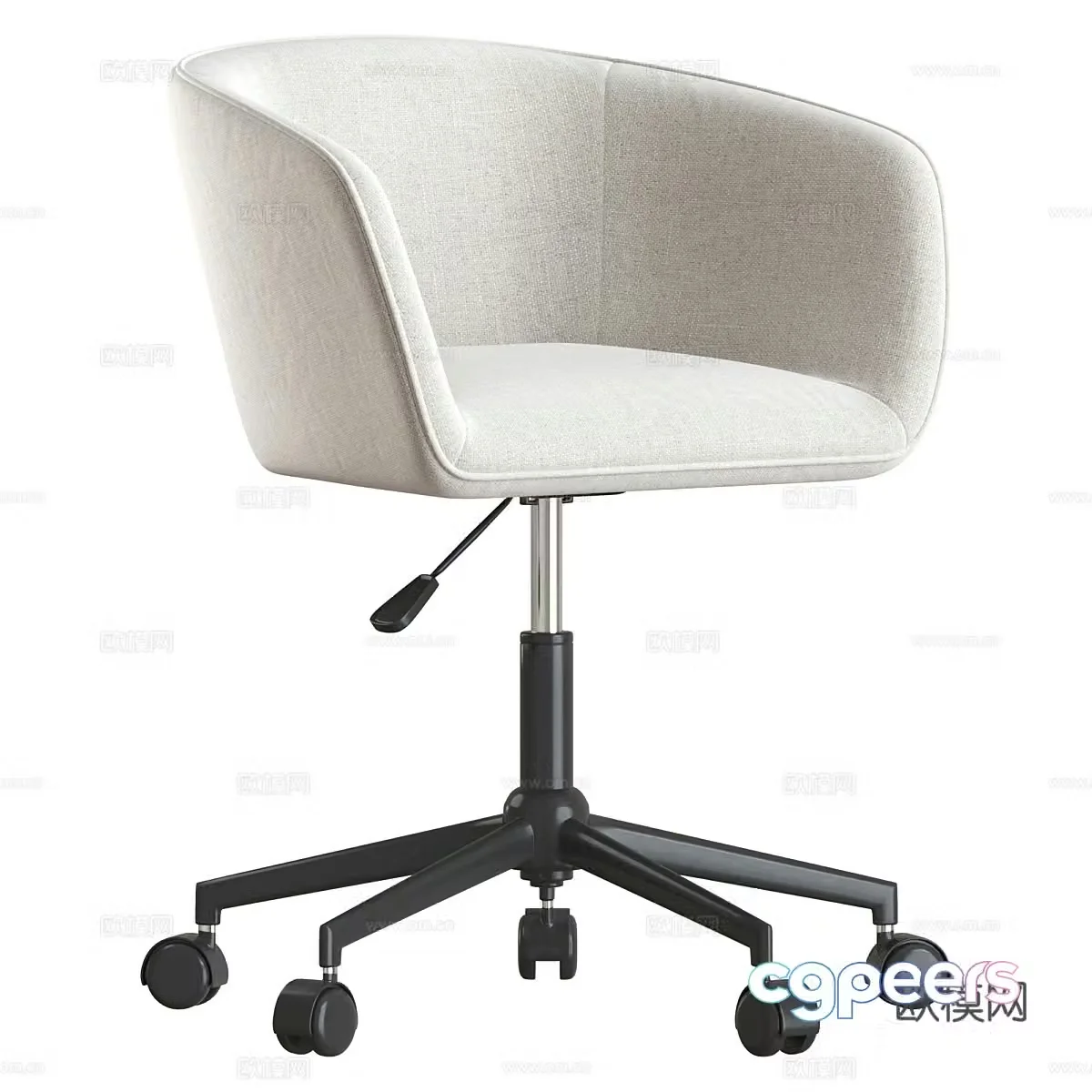 Modern office chair book chair 3D model